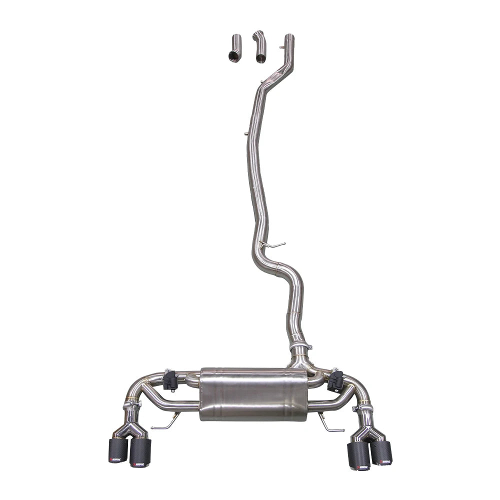 BMW 330i G20 2019+ B48 2.0T Stainless Steel 4-Tip Valved Sport Catback Exhaust System