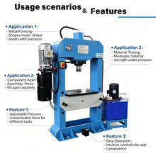 Load image into Gallery viewer, Heavy-Duty Hydraulic Press Featuring Overload Protection, Perfect for Aerospace Component Pressing with Long Service Life