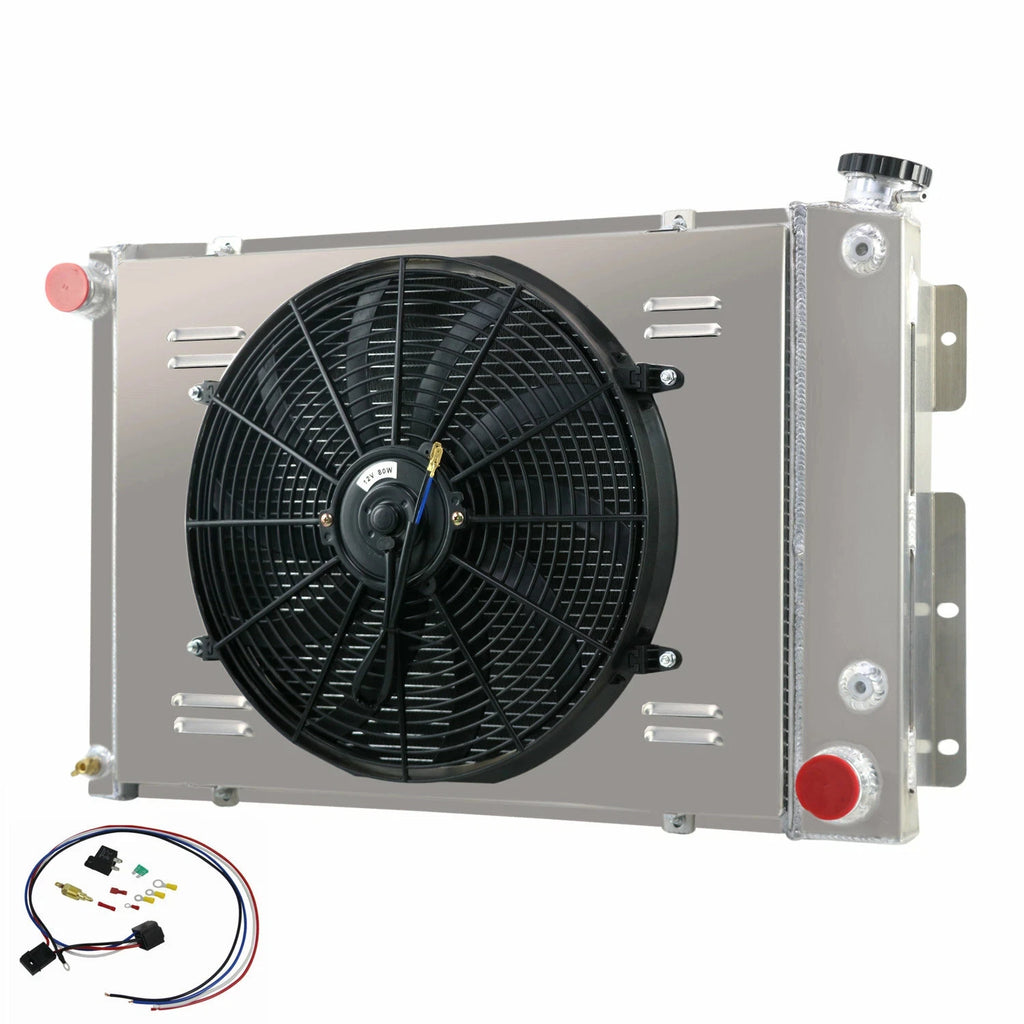 4 Row Radiator Shroud Fan for 1967-1969 Chevy Camaro Big Block Pontiac Firebird
