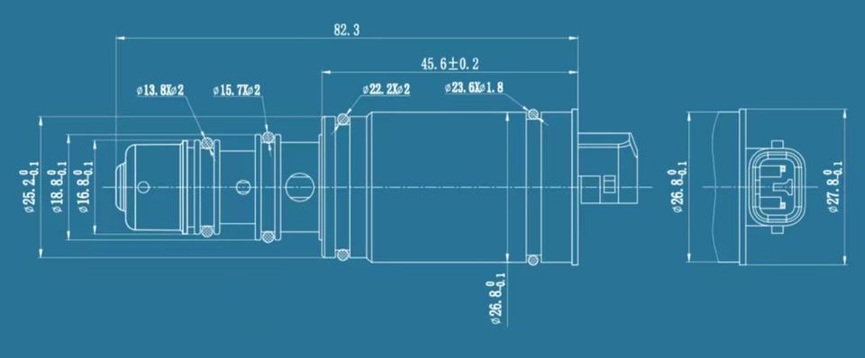 KH-12A Automotive Electronic Control Valve for 7SEU17, 7SEU17C, 5SE12C