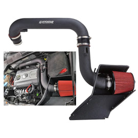 BMW N55 M135i M235i M2 F87 435i F20 F22 F23 F30 F31 F32 Cold Air Intake and Charge Pipe Kit, Black and Red