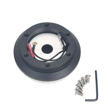 Load image into Gallery viewer, Honda / Acura Accord Odyssey CR-V RSX S2000 Black Aluminium Short Thin Steering Wheel Hub Adapter Kit