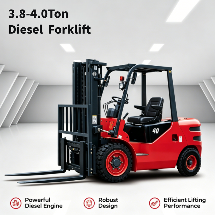 Hot Sale 3.8-4.0Ton Gasoline Forklift, Fuel-efficient & Durable, Great for Construction Site & Warehouse Operations