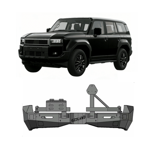BRR-TYT-011 2024+ Toyota Land Cruiser Prado (250 series) Rear bumper with spare wheel carrier Rear Bumper