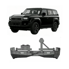 Load image into Gallery viewer, BRR-TYT-011 2024+ Toyota Land Cruiser Prado (250 series) Rear bumper with spare wheel carrier Rear Bumper