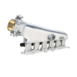 Toyota 2JZ-GE Cast Aluminium Intake Manifold with Throttle Body and Fuel Rail, Silver