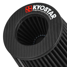 Load image into Gallery viewer, Universal 89mm (3.5 inch) Carbon Fibre Top Cone Air Filter with Clamp