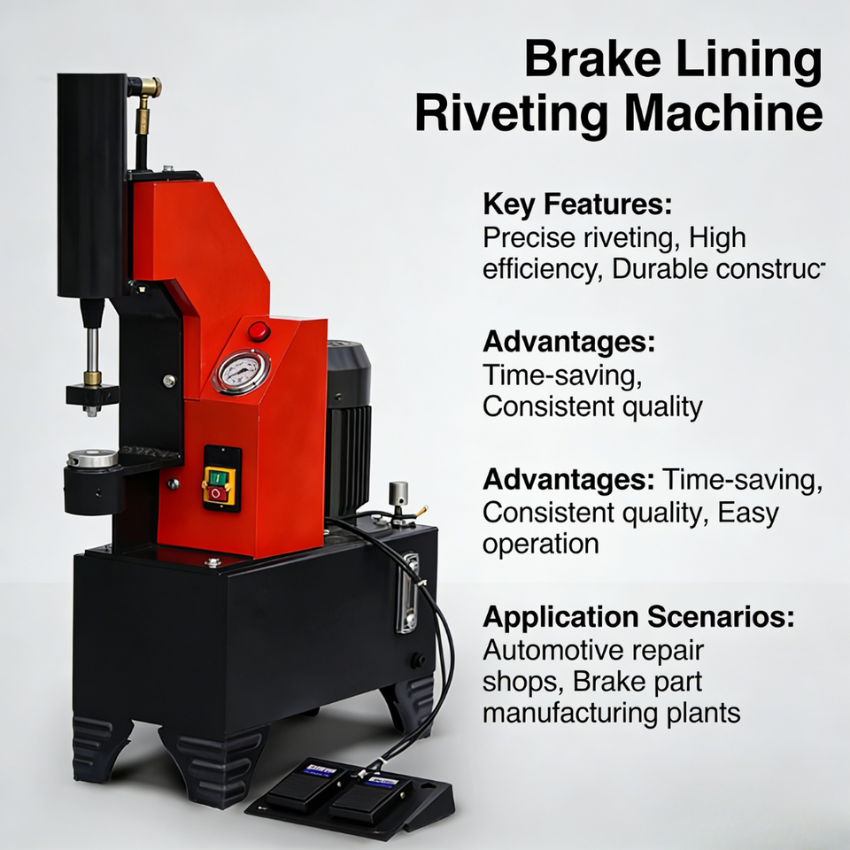 Full Auto Feeding Brake Lining Riveting Machine Labor Saving Fast Riveting for Brake Lining Production Line Factory Price