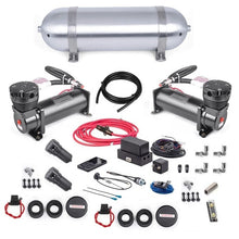 Load image into Gallery viewer, APS-HV-1601311589150 Air Ride Suspension System Kit with Air Tank, 2Pcs Air Compressor ,Air Management