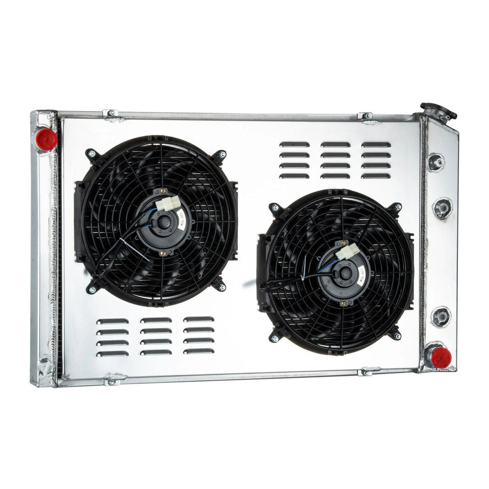 4 Row Radiator Shroud Fan for 1973-1987 CHEVY C10 C20 C30 K10 K20 K30 Pickup V8