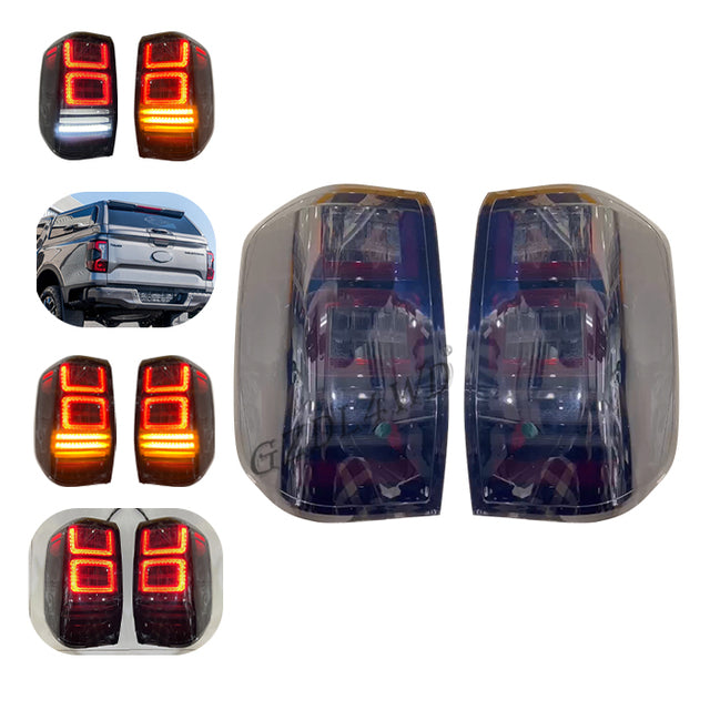 Ford Ranger T9 Wildtrak GZDL4WD LED Taillight Set (Smoked) - TLT-FRD-004