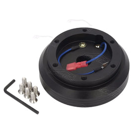 Mitsubishi Eclipse / Lancer Evolution X / Galant Steering Wheel Hub Adapter Boss Kit - Black Aluminium