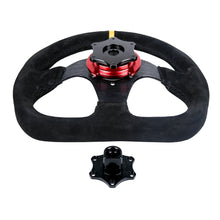 Load image into Gallery viewer, Universal Aluminium D-Shaped Lock Steering Wheel Quick Release Hub Adapter - 5 Colours