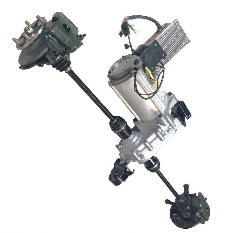 Multifunctional Front Drive Assembly for Electric Vehicle