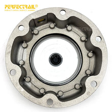 Load image into Gallery viewer, PERFECTRAIL 343-4249 Factory Trailer Parts 6 Hole Aluminum Wheel Hub Center Cap for Trailer Axles