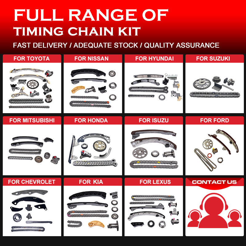Auto EngineCar Parts Timing Chain Kit for NISSAN Patrol Navara Altima Sentra Qashqai 350z Tiida Frontier Sunny 370z Gtr Xtrail