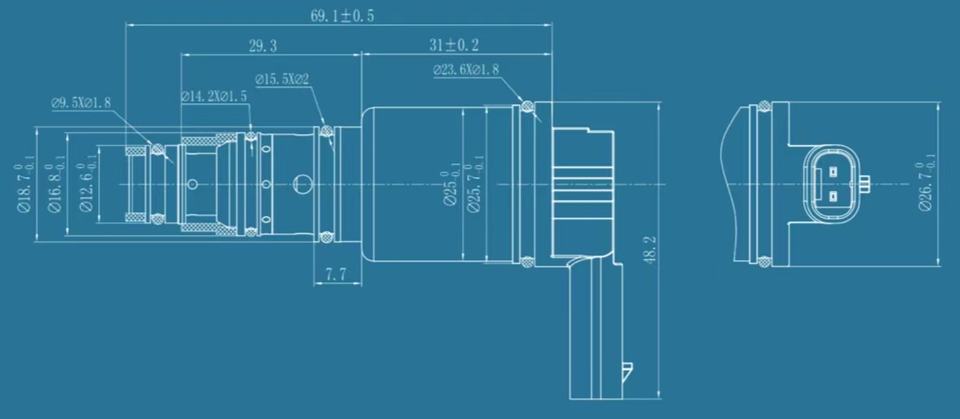 Control Valve for Automotive Air Conditioning Compressor OE 1254KH112