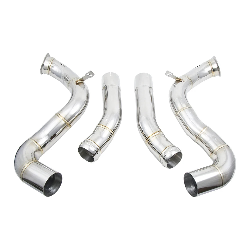 Mercedes-AMG C63 / C63 S W205 2015+ M177 4.0TT 3 inch Mirror Polished Stainless Competition Downpipes