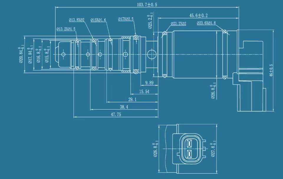 Control Valve for Automotive Air Conditioner Compressor OE 96357KH93