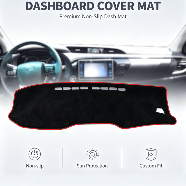Toyota Hilux 2015-2024 Dashboard Protector Cover (Anti-UV)