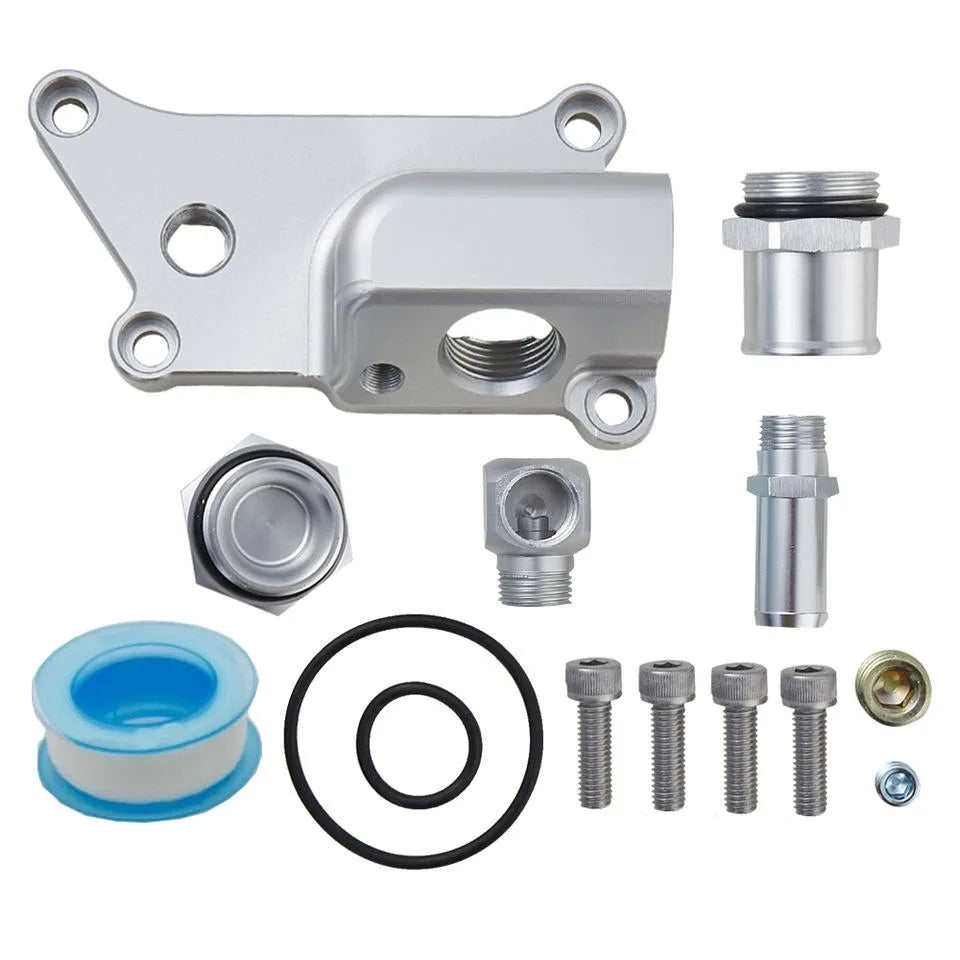 Honda K20Z3 K24 Aluminium Straight Elbow Upper Coolant Housing Hose Fitting