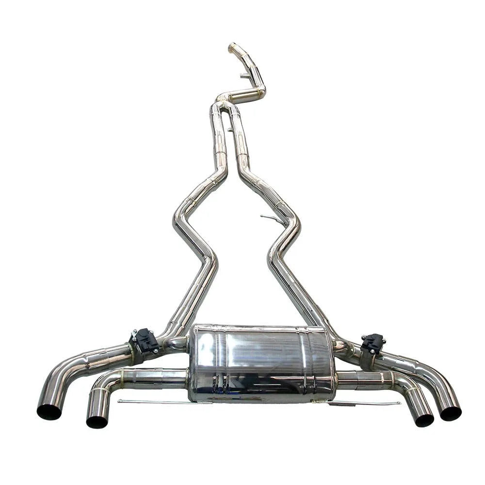 BMW M340i G20 G21 / M440i G22 G23 G26 2019-2025 B58 3.0T Valved Catback and Downpipe Exhaust System, Remote Control