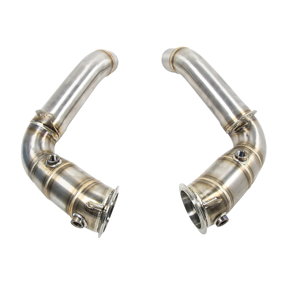 BMW M5 F10 / M6 F06 F12 F13 2011+ S63TU 4.4TT 3 inch 304 Stainless Steel Full Race Downpipes