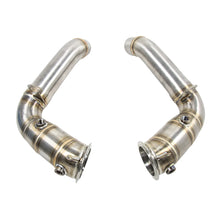 Load image into Gallery viewer, BMW M5 F10 / M6 F06 F12 F13 2011+ S63TU 4.4TT 3 inch 304 Stainless Steel Full Race Downpipes
