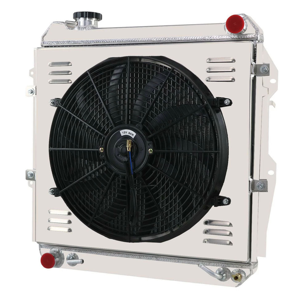 4 Row Radiator+Shroud Fan for Toyota Pickup DLX/4 Runner SR5 V6 3.0L 1988-1995