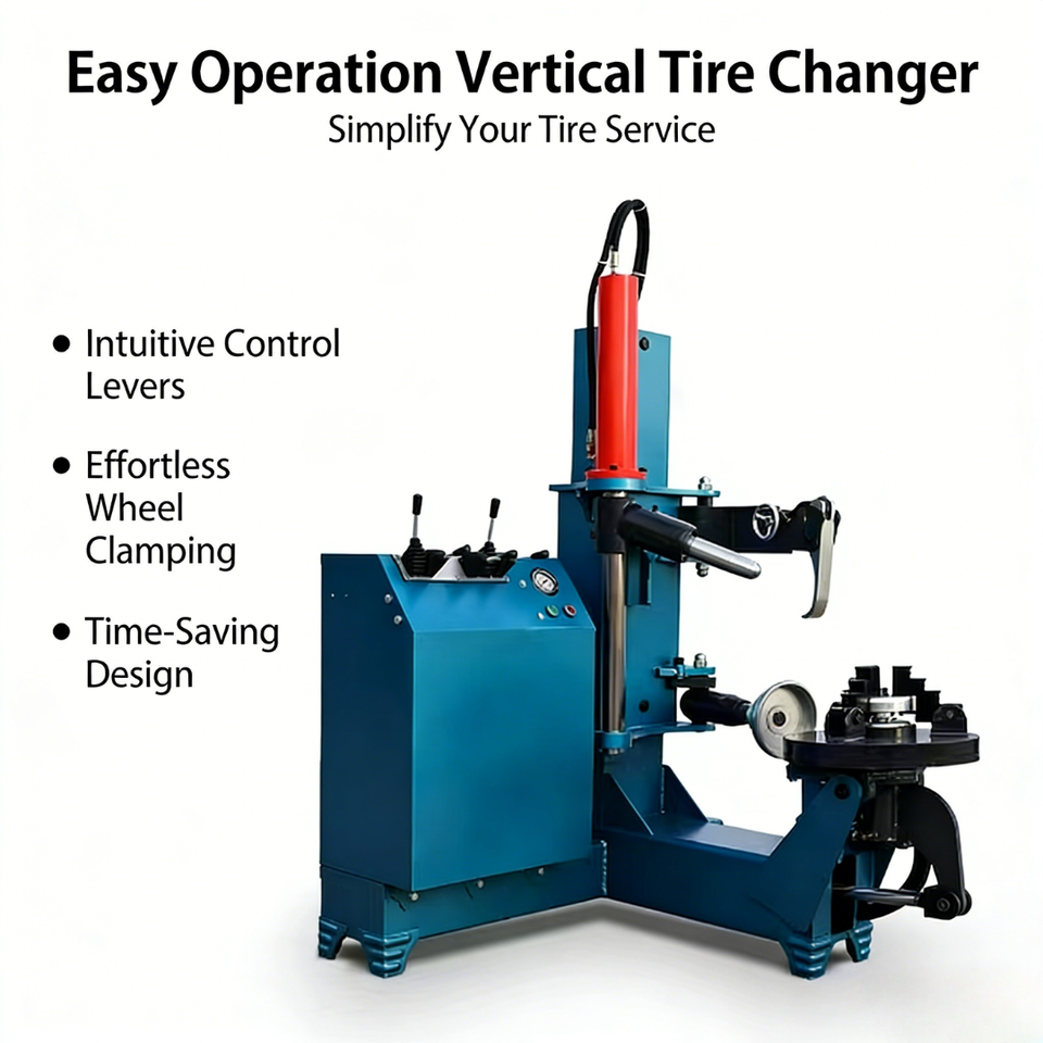 Automatic Vertical Tire Mounting Tool, Reliable Quality, High Precision, Perfect for Garage & Maintenance Center Use.