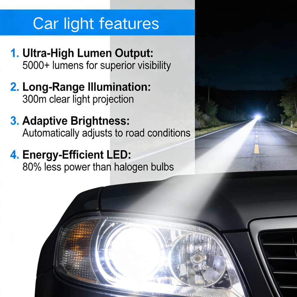 LED Daytime Running Light W/ Red Lens for Infiniti,Durable Aluminum Housing,Amber Light Great for Estate Daily Driving