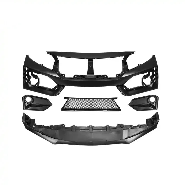 VW Polo 2018–2019 Front Bumper Cover with Park Sensor Cut-Outs