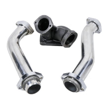Load image into Gallery viewer, Ford 7.3L Powerstroke 1994-1997 Stainless Steel Bellowed Turbo Up-Pipe Kit with Turbo Pedestal