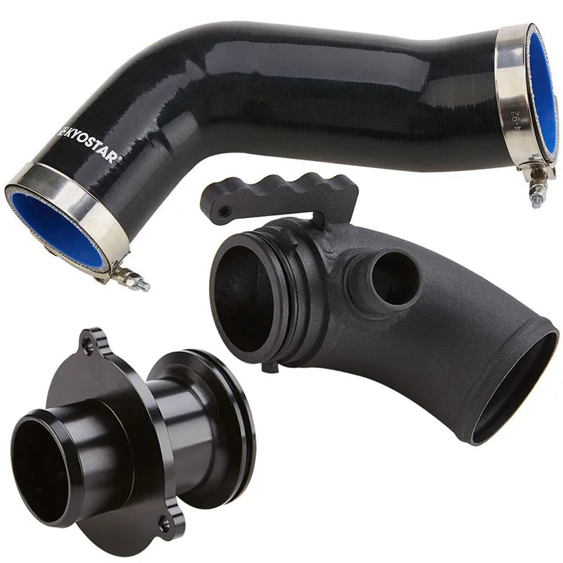 VW Golf Mk7 / Audi A3 / S3 Silicone Turbo Inlet Elbow, Turbo Intake Hose and Muffler Delete Set