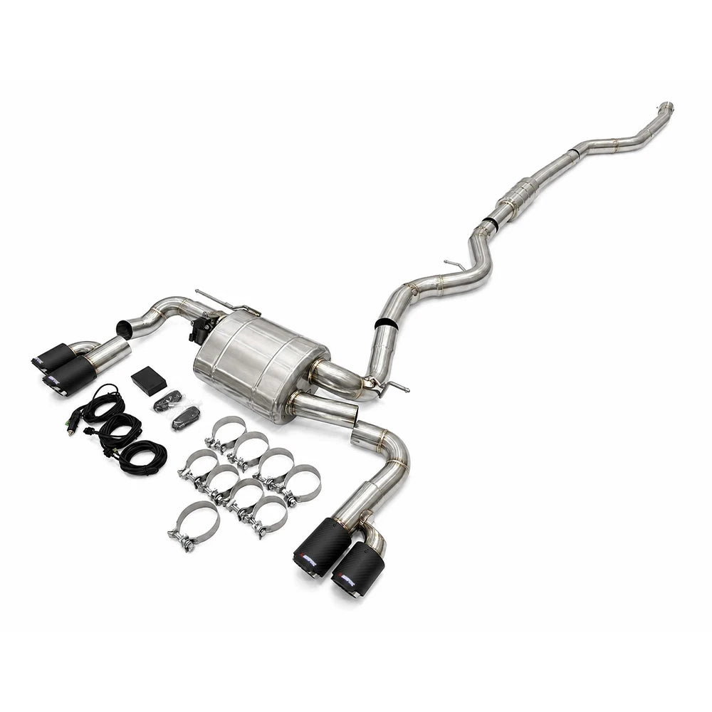 BMW 420i 430i F32 B48 2.0T Stainless Steel 4-Tip Valved Sport Catback Exhaust System