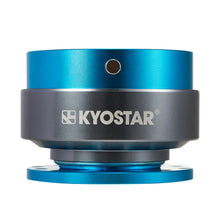 Load image into Gallery viewer, Universal Aluminium Light Blue Quick Release Steering Wheel Snap Off Hub Adapter Kit