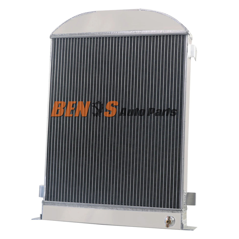 HOT Sale Radiator for 1932 Ford 32 Stock Height Flat Head V8 Engine 3-Rows Aluminum Radiator