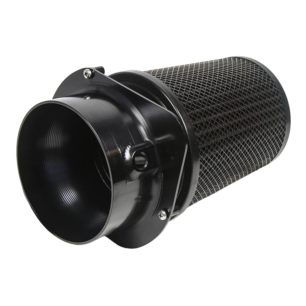 Mercedes-AMG A45 CLA45 GLA45 M133 CNC Aluminium Intake Adapter with 4 Inch Air Filter - Black