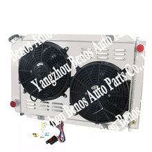 Load image into Gallery viewer, 3 Row Aluminum Radiator with Shroud, Fan, and Relay for Ford Mustang 79-93