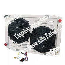 Load image into Gallery viewer, 3 Row Aluminum Radiator with Shroud, Fan, and Relay for Ford Mustang 79-93