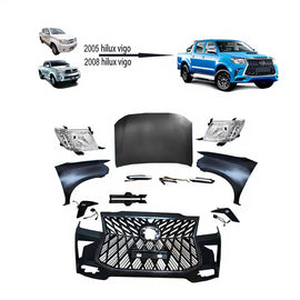 GZDL4WD Auto Front Bumper Body Kits for Hilux Vigo 2012+ Grade to Lexus  lx 570 Style Facelift Kits