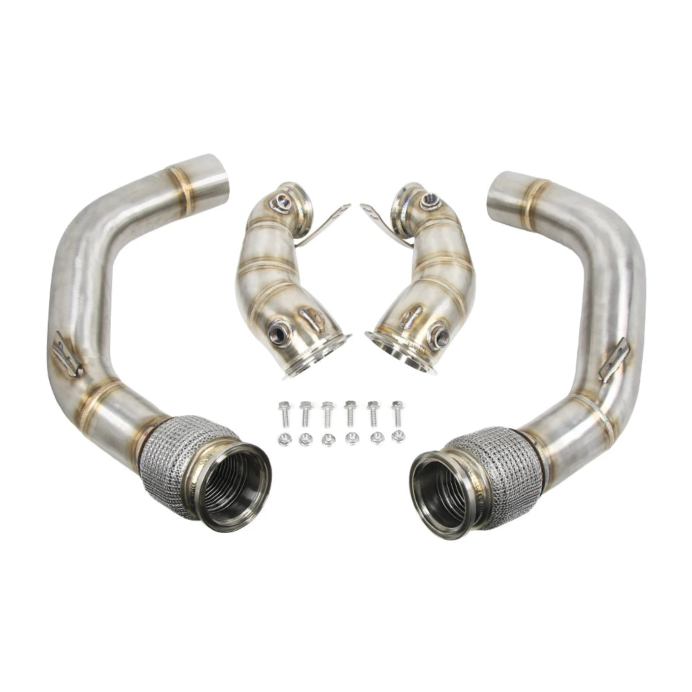 BMW M5 F90 / M8 F91 F92 F93 S63 4.4L Twin Turbo 304 Stainless Steel Downpipes