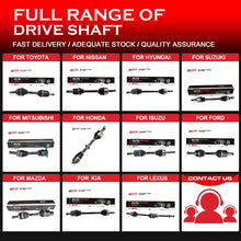 Load image into Gallery viewer, OE 43420-52211 43420-52261 43420-52300 Car Transmission Front Axle CV Joint Left Drive Shaft Assembly for Toyota Vios YARIS