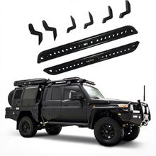 Load image into Gallery viewer, Aftermarket 4WD Door Steps Side Steps for Land Cruiser LC79 FJ79 Running Board