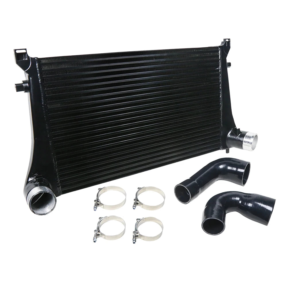 VW Golf MK7 GTI / Golf R / Audi A3 S3 8V 1.8T 2.0T Bar and Plate Intercooler - Black