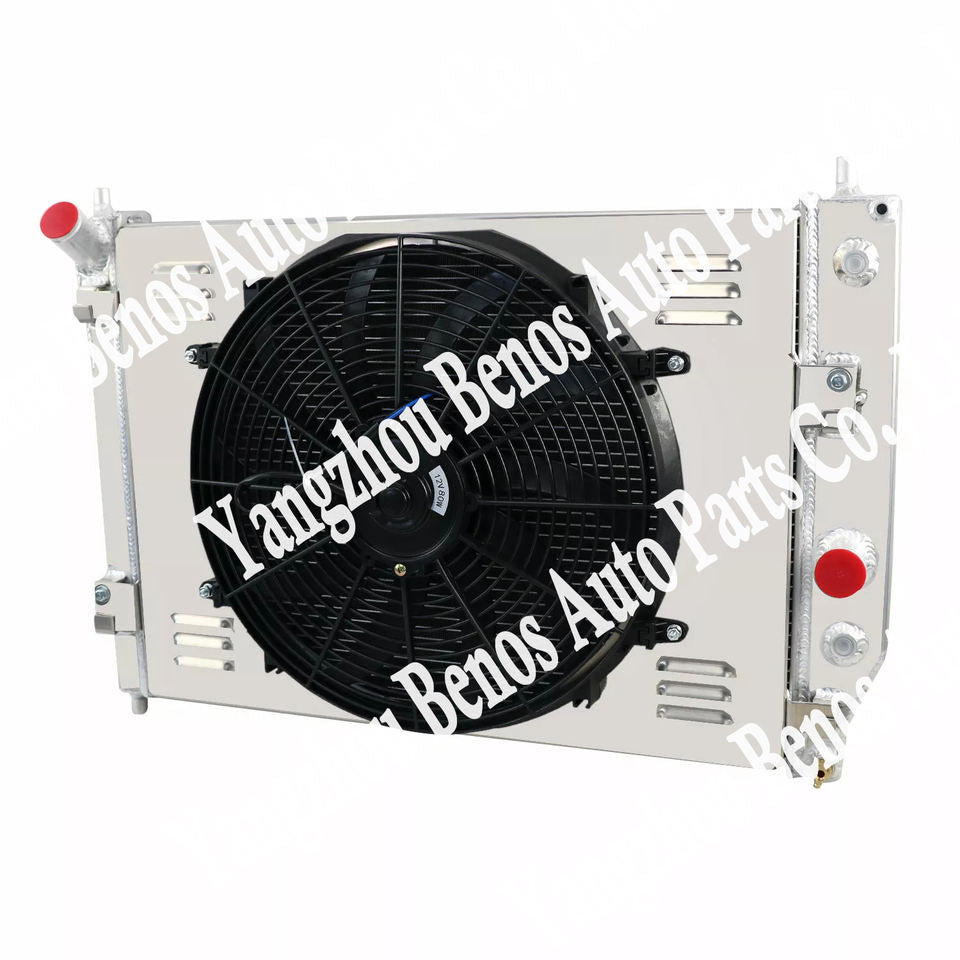 Autoparts 4 Row Radiator for Chevy Corvette SSR 6.0L 6.2L 2005-13 Double Oil Cooler