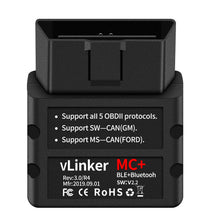 Load image into Gallery viewer, Vgate VLinker MC+ Bluetooth OBD2 Code Reader