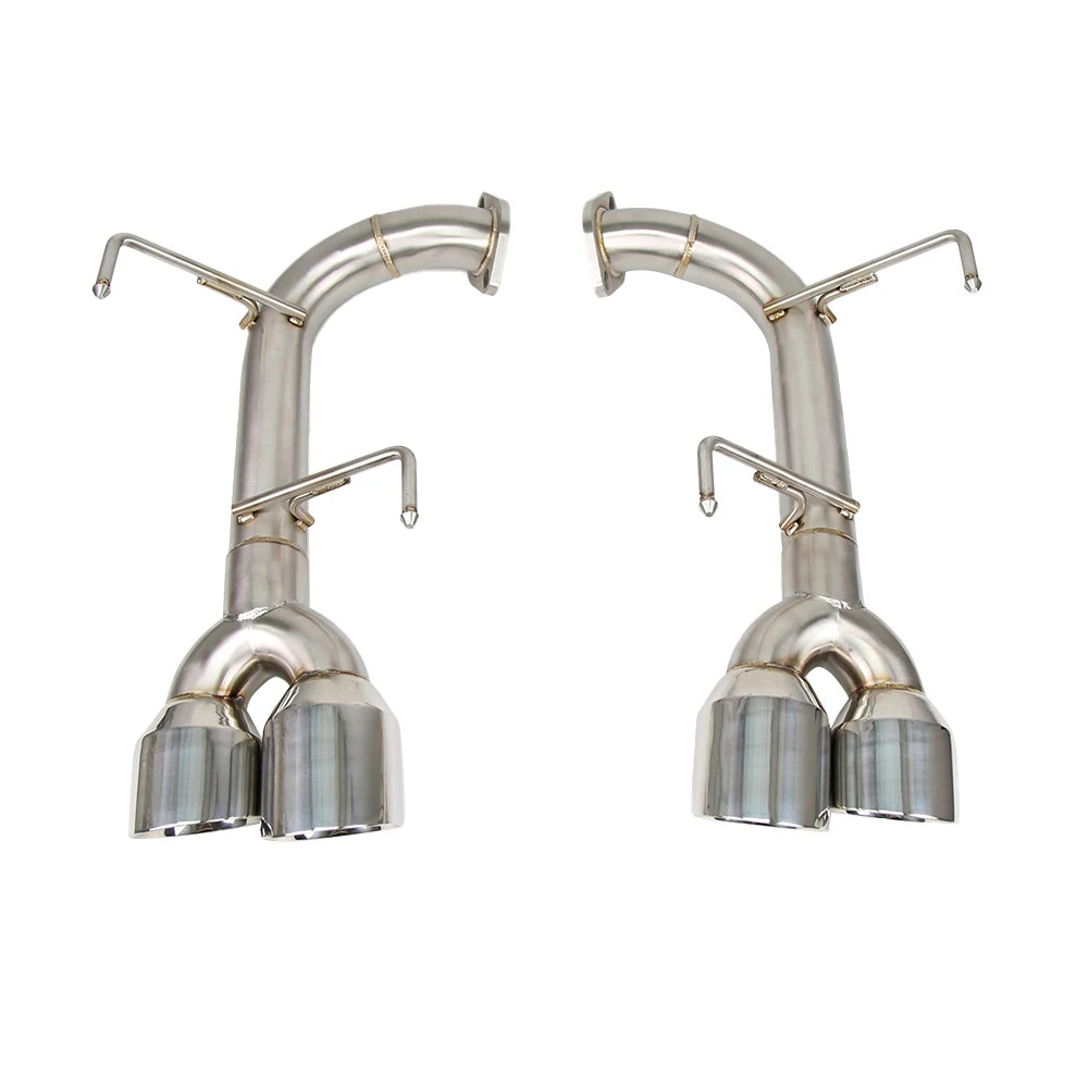 Subaru WRX / WRX STI 2015-2021 Polished Stainless Axle-Back Muffler Delete Exhaust with Polished Quad Tips