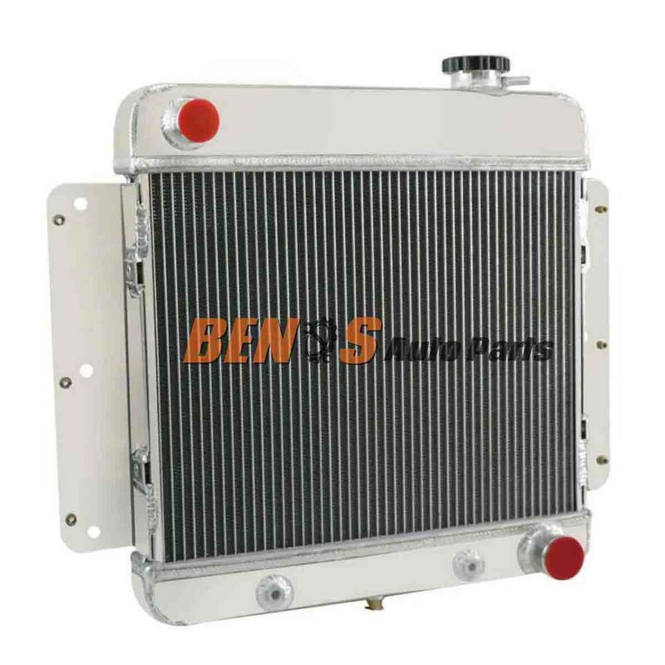 4 Row Aluminum Radiator Shroud Fan Relay for Chevrolet Chevy II Nova V8 1962-1967