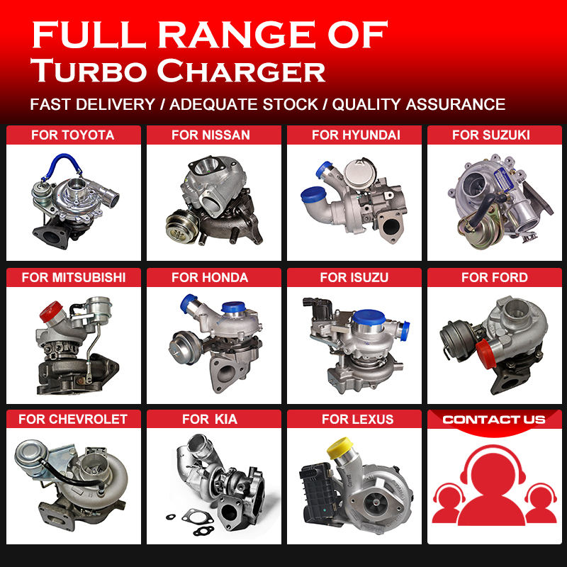 Engine YD25 TB42 TB45 HRA2 Z24 D22 QD32 Auto Turbo Supercharger Car Turbocharger for NISSAN Navara Patrol Y61 Qashqai Terrano